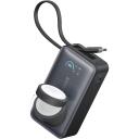 Anker MagGo Power Bank A1657H11, 10000 mAh, 2x USB-C, 5V-3A, 9V-3A, 12V-2,5A, 15V-2A, 20V-1,5A, belaidis įkroviklis 5W
