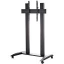 Edbak Videokonferenču ratiņi TRV200, 75-86", 120 kg, melns, moderns, 4 riteņi, augstuma un slīpuma regulē&scaron;ana