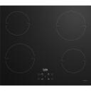 Beko Indukcijas plīts HII64401QT, 4 indukcijas zonas, 220-240V/380-415V, 2x1800W, 2x1400W, skārienjūtīgais ekrāns, taimeris