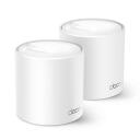 TP-Link Deco X50 (2-pack) belaidis mar&scaron;rutizatorius Mesh Wi-Fi 6 iki 2900 Mbps OFDMA 3&times; Gigabit LAN/WAN DHCP AiCPi saugumas 2&times; antenos Balta