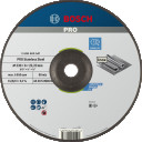 Slīpē&scaron;anas ripa INOX 230x22x6 mm, Lielām leņķa slīpma&scaron;īnām ar fiksācijas uzgriezni PRO STAINLESS STEEL SLĪPRIPA AR SAISTVIELĀM, 2608600541, BOSCH