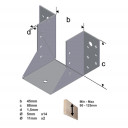 Brusu kurpe U-tips 45X88mm 451011 ESSVE