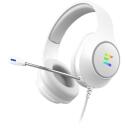 Zalman Laidinės ausinės ZM-HPS310 WH, 243g, Balta, 50mm, 32&Omega;, 106dB, 20-20000Hz, USB, RGB, Integruotas mikrofonas