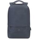Rivacase Чехол 7562DARKGREY, 15.6", 120mm, 635g, 305mm, 460mm, 1 передний карман, USB порт, водоотталкивающий