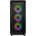 Montech Korpus X5 (B), Midi Tower, 1xUSB 3.0, 3x140mm esiventilaatorit, 1x120mm tagumine ventilaator, RGB