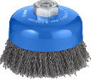 Stiepļu suka D 100 mm, Lielām leņķa slīpmašīnām ar fiksācijas uzgriezni PRO METAL CLEAN STIEPĻU SUKA, 1608614011, BOSCH