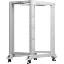 Lanberg Avatud rack 19" 22U OR01-6022-S, 600x1000mm, RAL7035, 4 vertikaalset paigaldusrauda