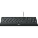 Logitech klaviatuur K280E 920-005217 USB, QWERTY, must, 10 miljonit klahvivajutust, t&auml;issuuruses randme tugi, kaabel
