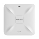 Ruijie RG-RAP2260(G) | Wi-Fi 6 AX1800 Kahe Sagedusalaga Lae Ligipääsupunkt — 1775 Mbps, 2× Gigabit Ethernet Pordid, Valge Korpus