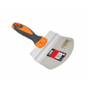 STAINLESS STEEL DRYWALL BUCKET SCOOP KNIFE 165mm/ SOFT GRIP HANDLE/ BLACK LINE AW30320BL AWTOOLS