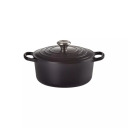 Čuguna katls apaļ&scaron; &Oslash;26cm / 5,3L matēts melns 02726090 Le Creuset