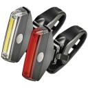 Emos LED jalgratta esituled P3922, 22 lm, 2x CR2032, must, 80 h p&otilde;lemisaeg, IP43