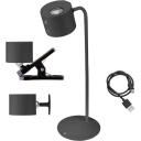 Beper Galda lampa P201UTP304, 5V, 150lm, 2.3W, regulējama baltā gaisma, pieskāriena slēdzis, elastīgs dizains