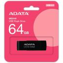 Adata USB atmintinė UC310-64G-RBK 64 GB, USB 3.2 Gen 1, skaitymo greitis 100 MB/s, juoda, be dangtelio, sukamoji