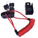 Blaupunkt Užraktas ACE400 LOCK, 9cm, 6mm, 0.18kg, aliuminio lydinys + ABS plastikas, juodas + raudonas