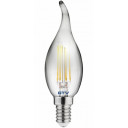 Dekoratīva LED spuldze, FILAMENT, C35L, 1800K, E14, 4W, 200lm, 360°; LD-C35FP4-18L GTV