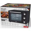 Adler Elektriline ahi AD 6025, 35L, 1500W, Must, Konvektsioonifunktsioon, P&ouml;&ouml;rlev funktsioon, Taimer 60 min