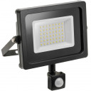 Светодиодный прожектор iNEXT с датчиком движения 30Вт 2400лм, PF>0.9, RA>80, IP65, 120&deg;, 6400K, черный; LD-INEXT30W-64 ХОГЕРТ