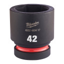 SHOCKWAVE&trade; IMPACT DUTY TRIECIENIZTURĪGAS UZGRIEŽŅU MUCIŅAS, 42 MM 1" IMPACT SOCKET STD - 1PC, 4932480417 MILWAUKEE