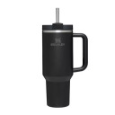 Termokrūze ar salmiņu Stanley The Quencher H2.0 FlowState Tumbler 1,18 L – melna