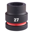 SHOCKWAVE&trade; IMPACT DUTY TRIECIENIZTURĪGAS UZGRIEŽŅU MUCIŅAS, 27 MM 1" IMPACT SOCKET STD - 1PC, 4932480408 MILWAUKEE