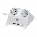 Maitinimo blokas su USB įkrovikliu 1,8 m 1153520222 BRENNENSTUHL