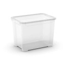 Box with lid T Box M 20L 26,5x38x28,5cm transparent 0800696001 Curver