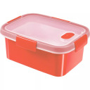 Food container Steamer rectangle 1,2L Smart Eco Microwave 20,3x15,4x8,8cm red 0800939381 Curver