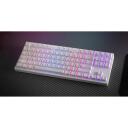 Genesis THOR 404 TKL klaviatūra NKG-2070, Gateron Yellow Pro, USB-A, RGB, balta, mehāniskā, 1ms atbilde