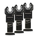 DAUDZFUNKCIONĀLĀ INSTRUMENTA PIEDERUMI &ndash; OPEN-LOK KOKA ASMEŅI, WOOD PLUNGE BLADE 3CUT 35MM - 3 PC, 48851133 MILWAUKEE