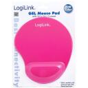 Logilink gēla peles paliktnis ID0027P, 220 x 220 x 30 mm, rozā, pretslīdes apak&scaron;a, ergonomisks plaukstas balsts