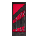 DIVPUSĒJO UZGRIEŽŅU ATSLĒGU PUTU IELIKTŅU KOMPLEKTS, 10 PC DOUBLE OPEN END SPANNER FOAM INSERT SET, 4932493629 MILWAUKEE