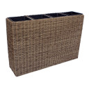 Puķu kaste WICKER 89x24xH60cm, gaiši brūns 38203