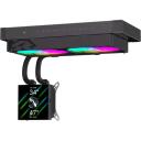 Gamemax protsessori vedelikjahutus GLACIER 240 LCD BK, 240mm, 85.82 cfm, TDP kuni 280W, ARGB ventilaator