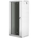 Lanberg Seinale Paigaldatav Rack WF01-6427-10S, 600mm, 27U, 60kg, IP20, klaasuks, 2 ventilaatori pesa, 4 vertikaalset riba