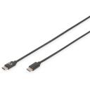 Digitus USB 2.0 &uuml;henduskaabel C-C AK-300138-018-S, 1,8m, 480 Mbps, 3 A, kahepoolsed C-t&uuml;&uuml;pi pistikud, topeltvarjestus