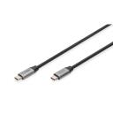 Digitus &Uuml;henduskaabel DB-300220-010-S, 1m, 5Gbit/s, 60W, USB Type C M/M, CU, kahekordne kaitse