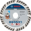 Dimanta grie&scaron;. disks * Universal 125x22.23 mm, Mazām leņķa slīpma&scaron;īnām PRO MULTI MATERIAL DIMANTA GRIEZĒJDISKS, 2608615059, BOSCH