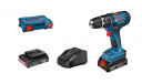 Cordless drill  GSB 18-2-LI, 2x2.0Ah, GAL 18V-20 06019D2303 BOSCH