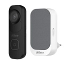 Dahua VDKP01-BG Wi-Fi video doorbell kit 4 MP Wi-Fi 6 wide angle 2K image AI detection two-way audio microSD IR night vision up to 10 m Black
