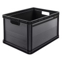 Transport box with load capacity up to 30kg Robert 60x40x32cm 64L graphite 0610886826 Keeeper