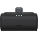 Baseus Powerbank P10068306113-00, 5000mAh, 20W, USB-C, melns, 5V=2.4A, 18Wh, 2 virzienu ātrā uzlāde