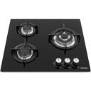 ISEASY MGBG-603S2R 3-p&otilde;letiga gaasipliit, 7.75 kW, 3 p&otilde;letit, 3.3 kW, 2.7 kW, 1.75 kW, mehaanilised nupud