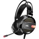 Baracuda Austiņas CONCH-B, 307g, Melna, 118dB, 32&Omega;, 2.15m, 20Hz-20KHz, Virs ausīm, Zils LED apgaismojums