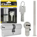 Keltin Цилиндр замка K02680, 30/30мм, алюминий, ZnAl, 3 ключа, 25000 циклов, винт для крепления в комплекте