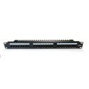 Digitus 19" 24 pordi paneel DN-91524U-EC, 1U, CAT 5e, RJ-45, must