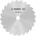 Stacionārā ripzāģa disks 254x30x24 mm, kokam, Paneļzāģiem PRO WOOD RIPZĀĢA ASMENS, 2608640434, BOSCH