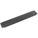 Lanberg 19'' Rack T&uuml;hikpaneel AK-1402-B, 2U, RAL 9004, pistik