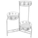 Besk Lillepottide alus 9112953, 23x25x70cm, valge, metall, 3 kohta