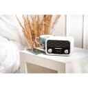 Adler Bluetooth raadio AD 1185, 1800 mAh, FM 50 eelnevalt seadistatud jaama, AUX, LCD ekraan, valge